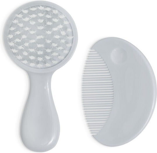 Interbaby Baby Badezubehör Bürste Grau Set48-31