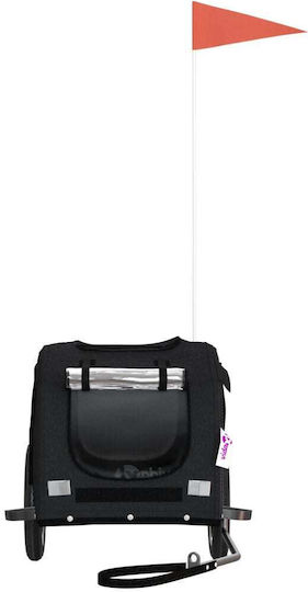 vidaXL Dog Carrying Black Stroller for 30kg Pets L124xW53xH53cm