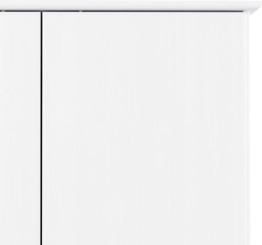 Doppeltür Kleiderschrank White 90x55x170cm
