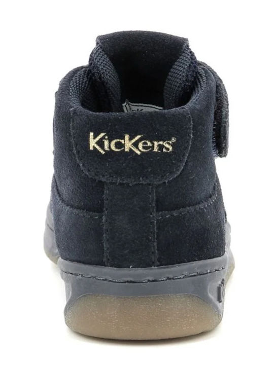 Kickalien Παιδικά Sneakers High με Σκρατς Μπλε