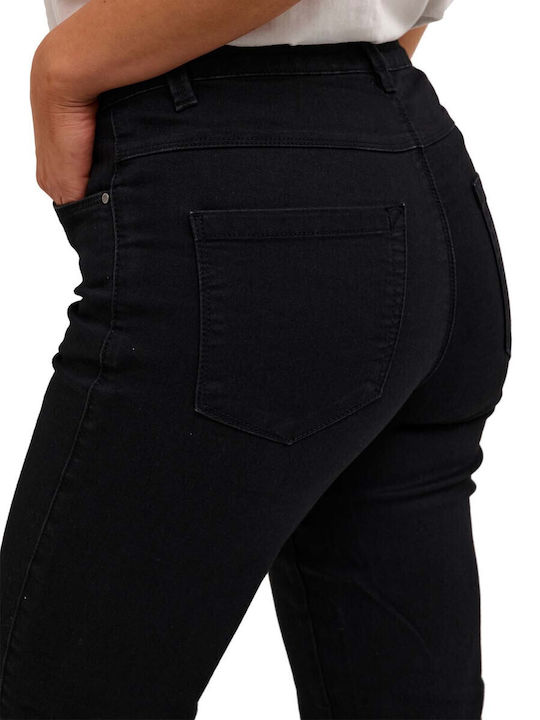 Γυναικείο Jean Παντελόνι Mid Rise Μαύρο