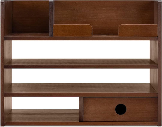 Organizator De Birou Din Lemn În Culoare Albastră 24x26x33cm 1 Bucată