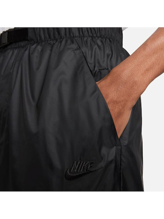 Tech Fleece Cargo Men's Sweatpants Glossy with Elastic Black