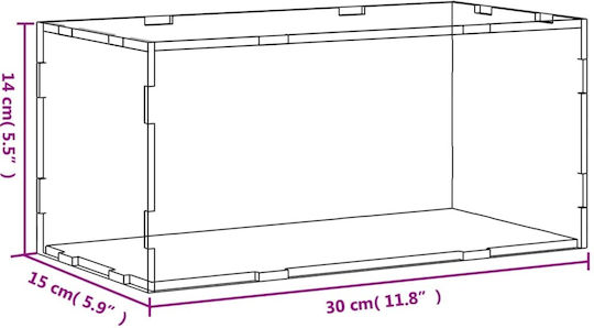 vidaXL Σταντ Προβολής Προϊόντων Π30xΒ15xΥ14cm