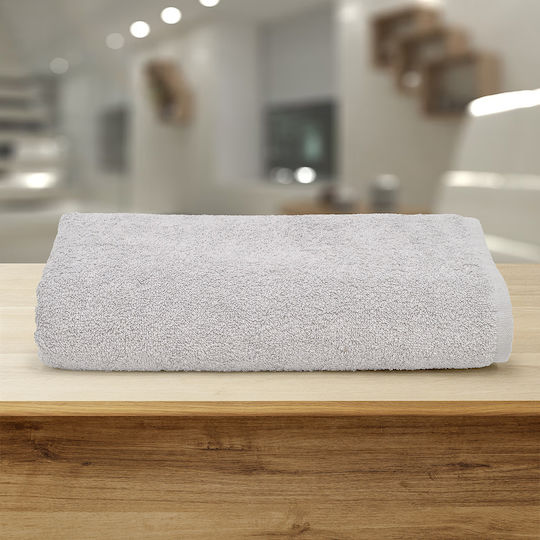 Lino Home Πετσέτα Προσώπου Ruka 50x90εκ. Grey Βάρους 450gr/m²