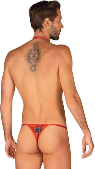 Obsessive Mr Merrliio Ανδρικό Sexy String Κόκκινο