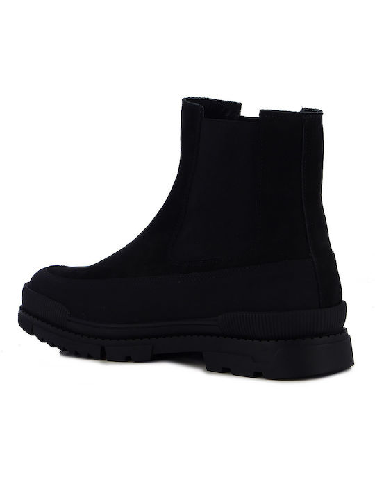 Leather Men's Boots Black