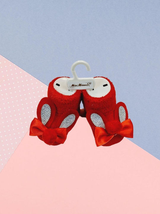 Bebepaidika Baby Slippers Red