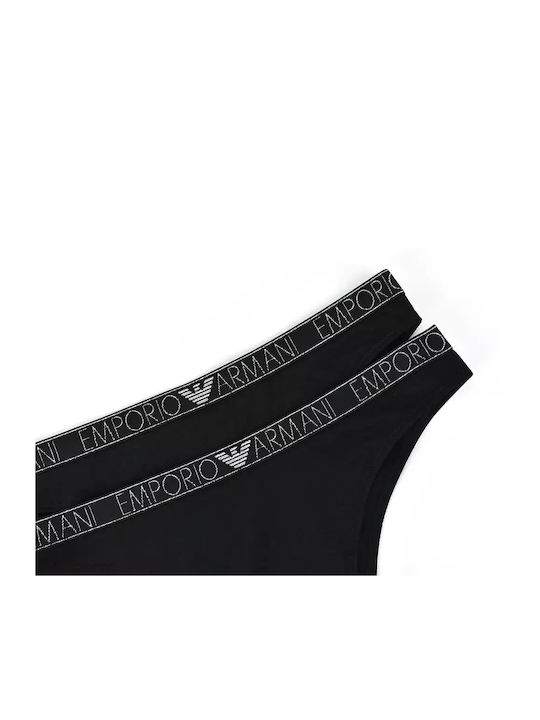 Emporio Armani Cotton Women's Brazil 2Pack Black