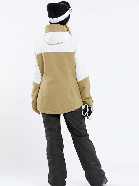 Volcom Bolt H0452413-DKA Γυναικείο Μπουφάν για Σκι & Snowboard Μπεζ