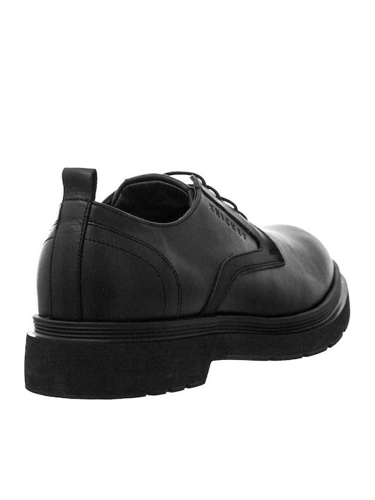 Leder Herren Freizeitschuhe Schwarz
