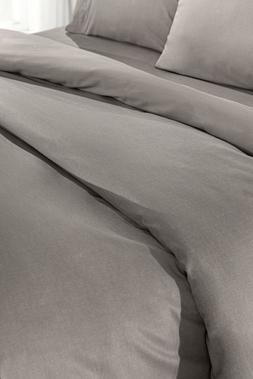 Guy Laroche Bettlaken Semi-Doppel mit Gummiband 120x200+32cm. Color Plus Dark Wenge