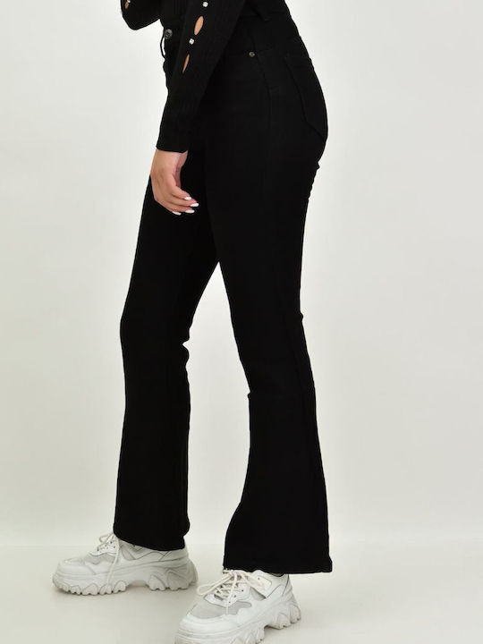 Damenjeans Schlaghose in Lockerer Passform