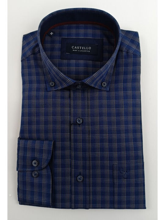 Castello 021-4000 2216 Shirt plaid blue