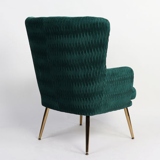 Koldenree Sessel Samt Grün 74x72x91cm