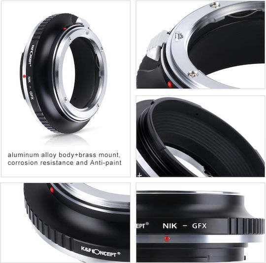 K&F Concept Kf06.351 Nikon Ai, Ai S, F Lenses To Gfx Camera Mount Kf06.351 Accesoriu Obiectiv