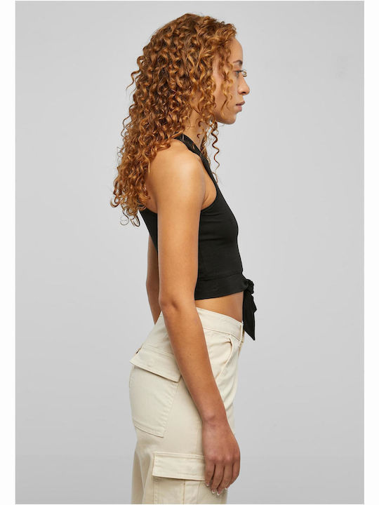 Women's Crop Top Cotton Short Sleeve Black