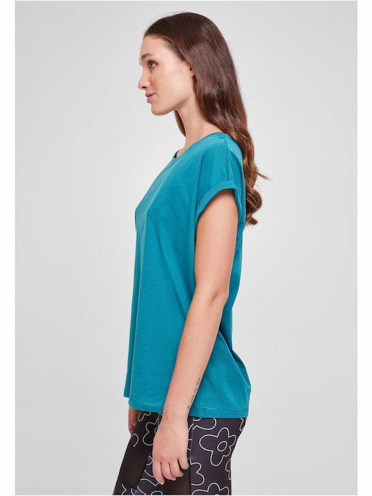 Urban Classics Women's T-shirt Turquoise