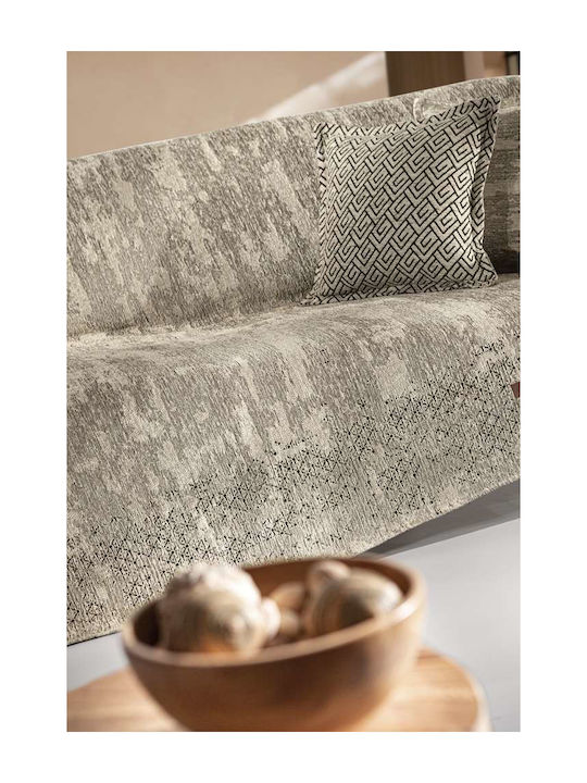 Guy Laroche Nobel Ριχτάρι Διθέσιου Καναπέ Chenille 180x250εκ. Sand 1133030223009