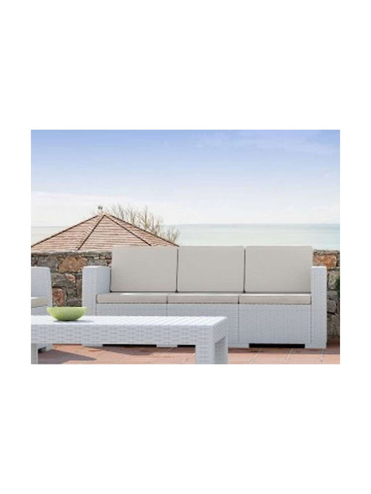 Zita Plus Garden Chair Cushion Monaco White 58x39cm