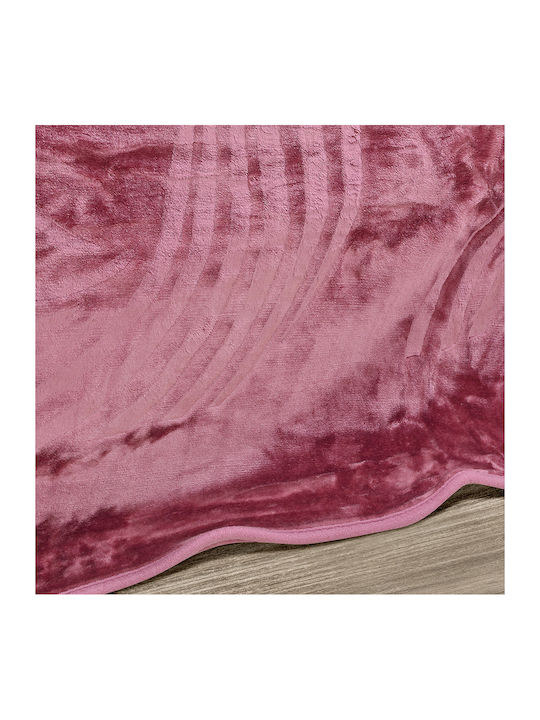 Lino Home Cobertor Emb Blanket Velvet Queen 220x240cm. Apple