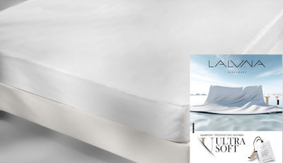 La Luna Προστατευτικό Επίστρωμα Μονό Αδιάβροχο με Φάσα Ultra Soft Λευκό 90x200εκ.