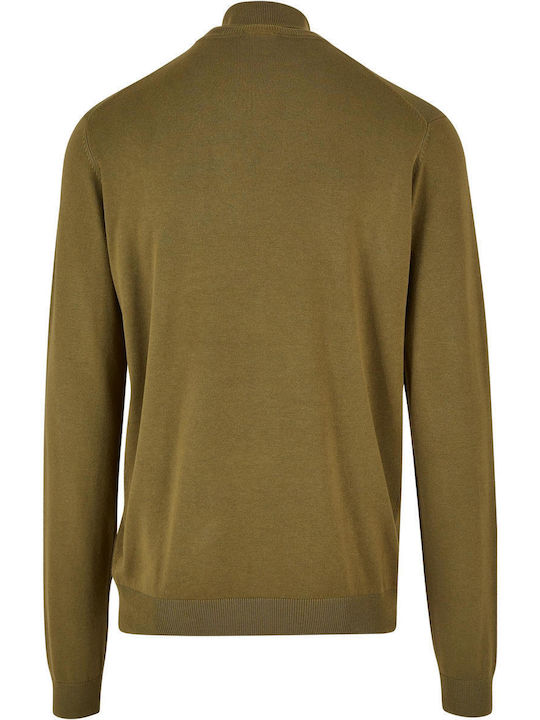 Urban Classics Men's Long Sleeve Sweater Turtleneck Khaki