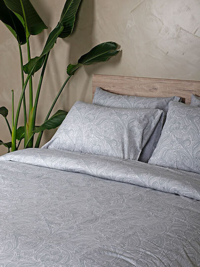Sunshine Duvet Cover Cotton Double 200x250 Cotton Feelings 2040 Grey