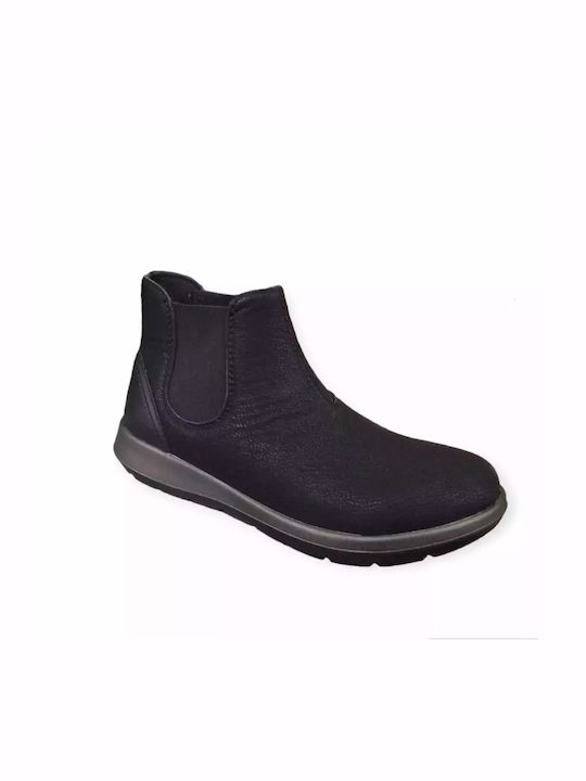 Inblu Damen Chelsea Stiefeletten Schwarz