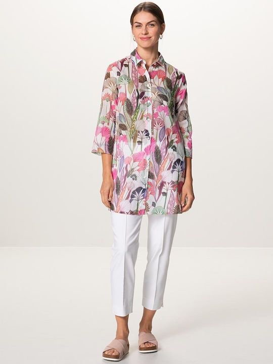 Bianca Di Women's Floral Long Sleeve Shirt