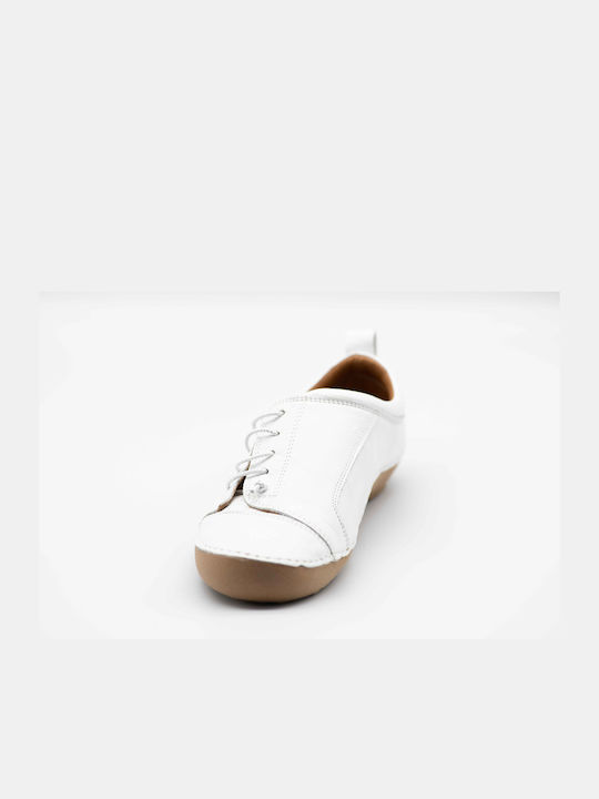 Women's Leather Moccasins White