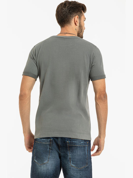 Rebel Men's Short Sleeve T-shirt Gray