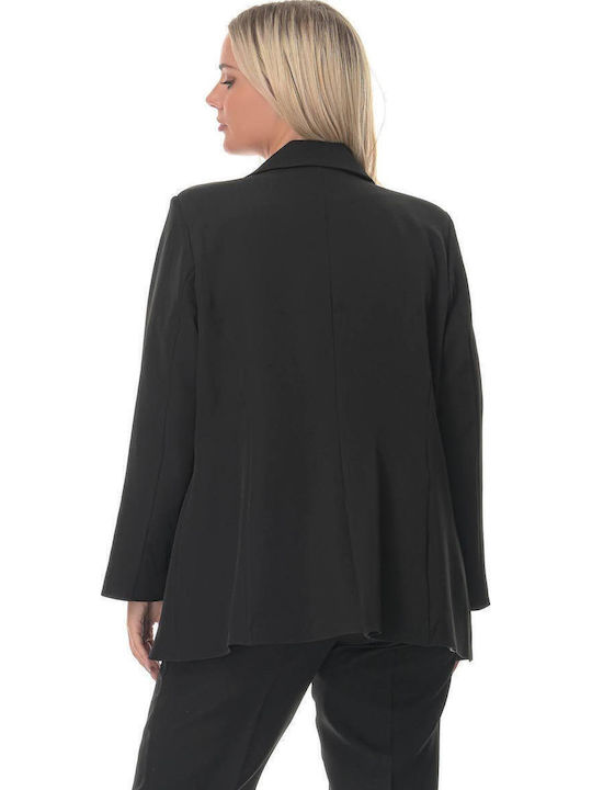 Women's Black Suit in Loose Fit