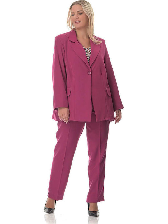 Women's Black Suit in Loose Fit