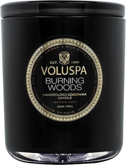 Voluspa Αρωματικό Κερί σε Βάζο με Άρωμα Burning Woods 270gr
