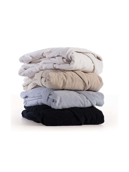 Nef-Nef Homeware Elements Halat de baie cu Guler în Culoarea Ecru 380gr/m² 034570