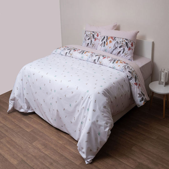 Viopros Сет Чаршафи с Ластик 120x200+25см. Мелиса Бял 3бр