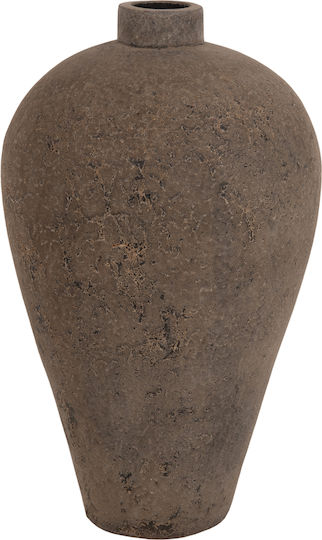 HomeMarkt Decorative Vase Ceramic Orange Size 10xHeight 73cm