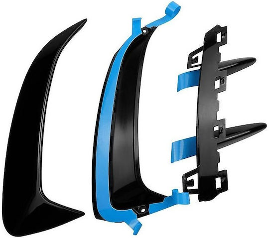 Seitliche Flügel Spoiler Für Mercedes-Benz A-Klasse W177 Hatchback Amg Line Glänzendes Schwarz 2 Stück