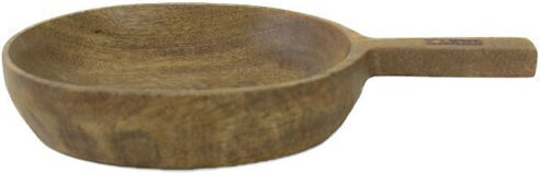 Nakaro Wood Μπωλ Σερβιρίσματος Στρογγυλό Ξύλινο Καφέ με Διάμετρο 28εκ.