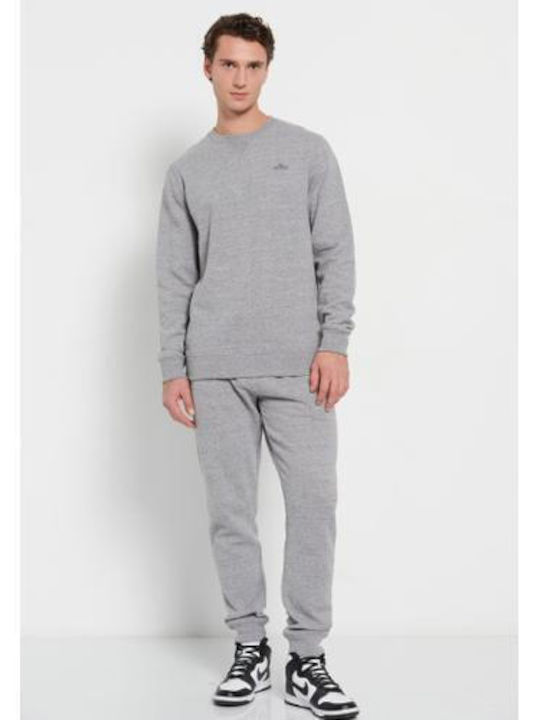 Funky Buddha Herren Sweatshirt Grey Mel