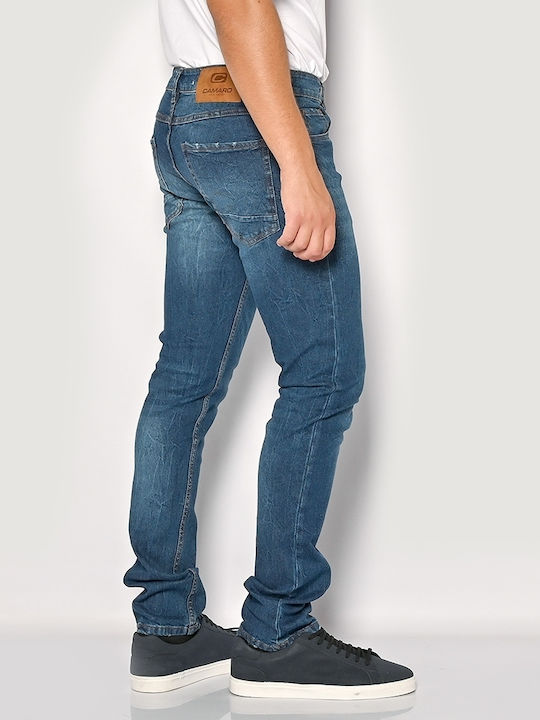 Herren Jeanshosen Elastisch Regular Fit Blau