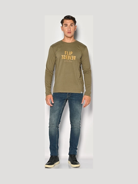 Herren Jeanshose Elastisch Slim Fit Dunkelblau