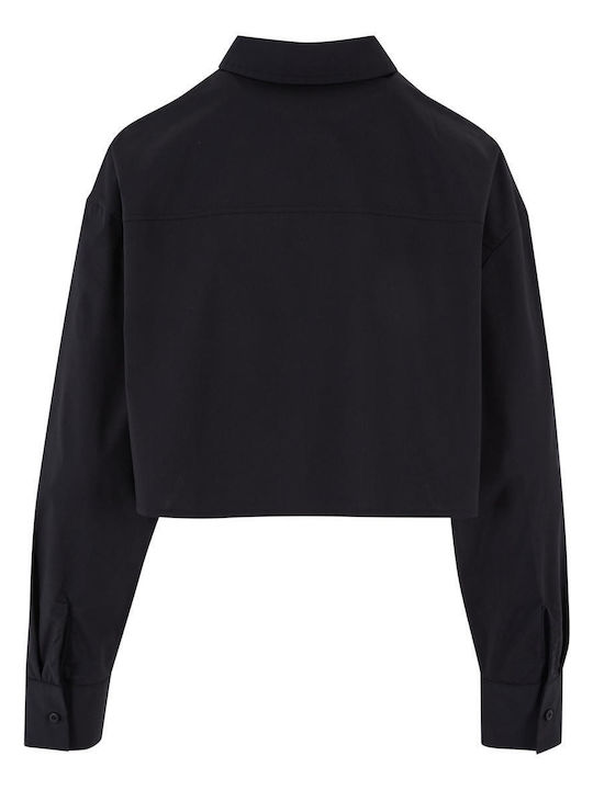 Urban Classics Women's Cropped Sweatshirt Black