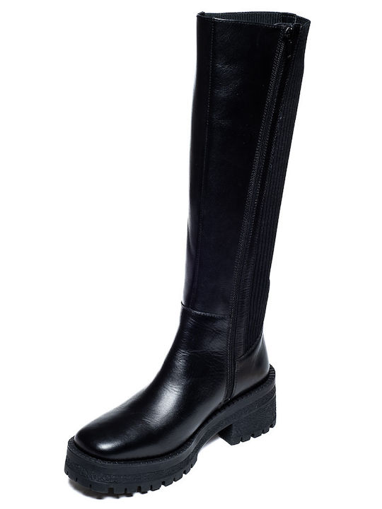 Franchesca Moretti Leather Women's Boots Black