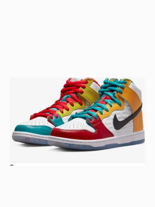 SB Dunk High Pro X froSkate Маратонки White / Metallic Gold / University Red