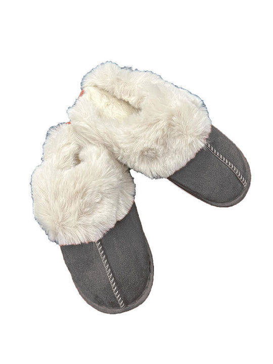 Harmony Women's Slippers with Fur Gray