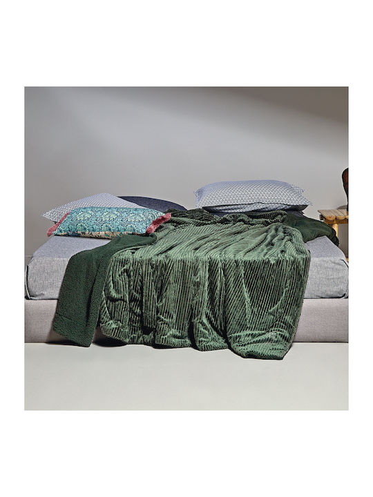 Kentia Blanket Furry Queen 240x220cm Spencer Green