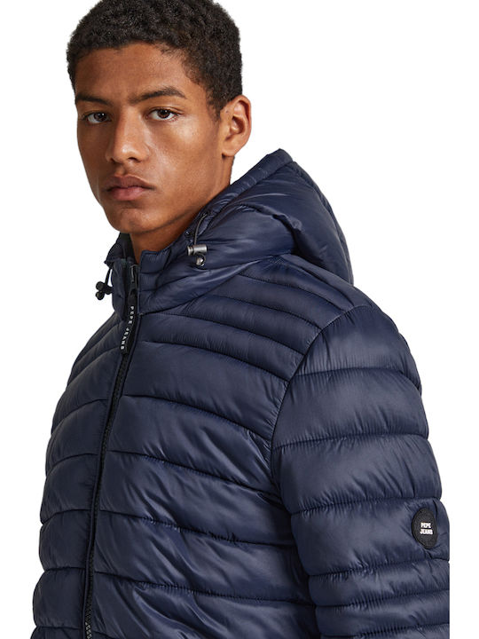 E1 Drop 2b Billy Winter Jacket Puffer Dark blue.