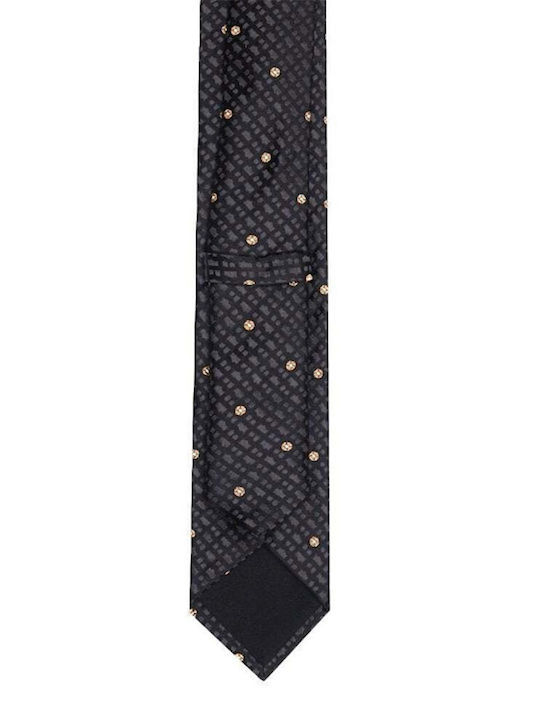 Hugo Boss Men's Tie Silk Printed in Black Color